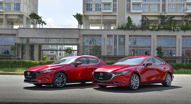 Thiết kế thân xe Mazda3 mềm mại và khí động học