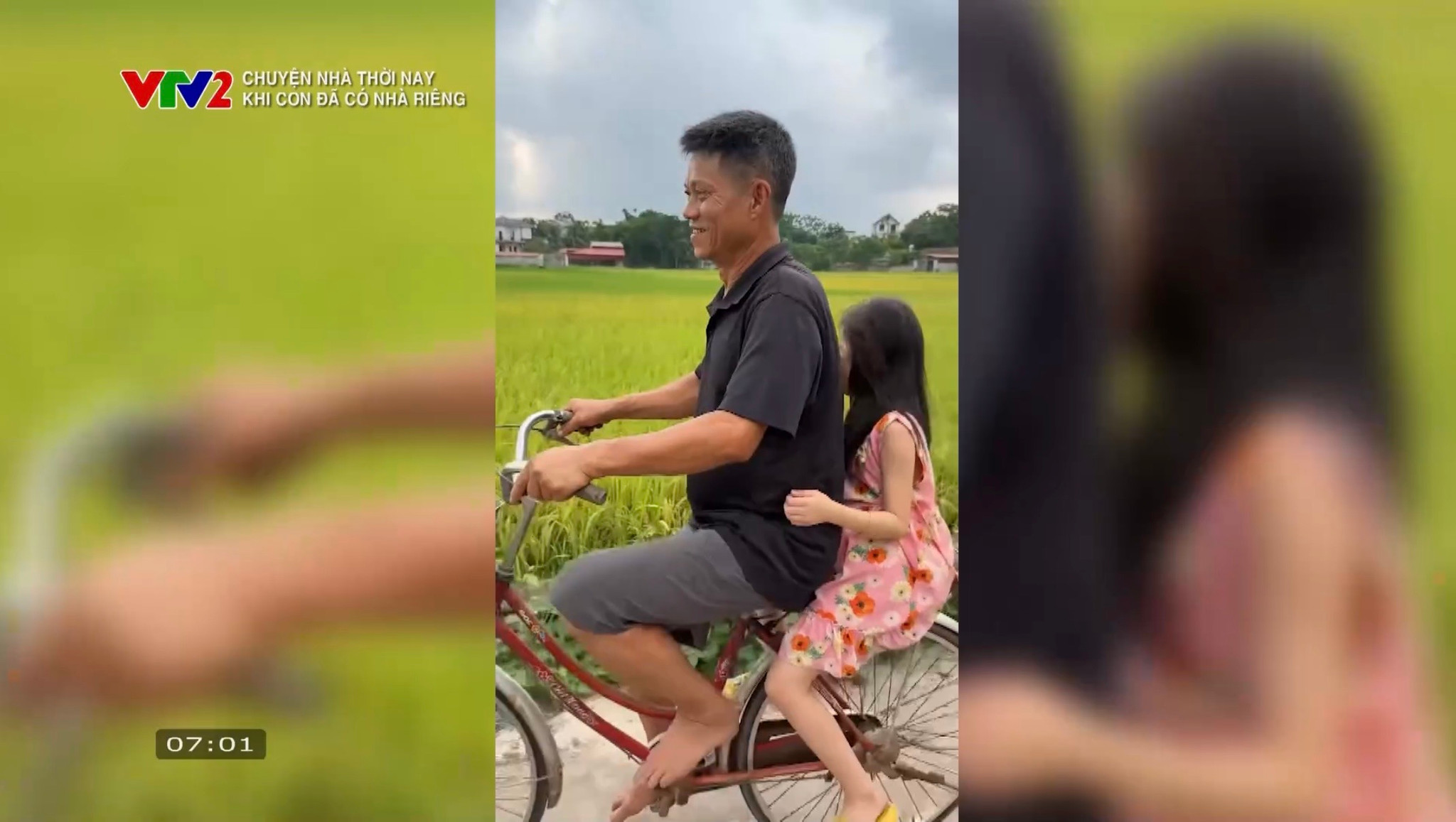 Hình ảnh giản dị mà gắn bó của ông cháu.
