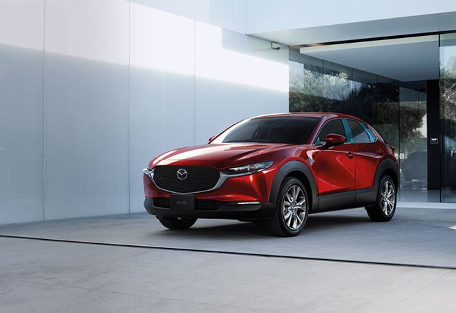 Thiết kế đầu xe Mazda CX-30 với lưới tản nhiệt tổ ong