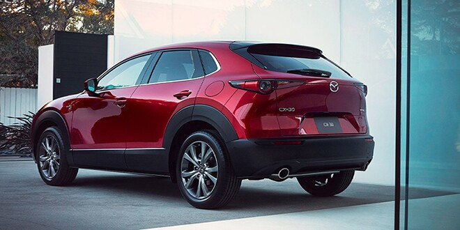 Cụm đèn hậu LED dạng elip trên Mazda CX-30