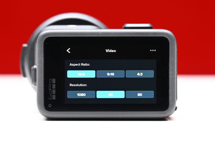 Giao diện tùy chọn quay chậm của GoPro MISSION 1 Pro ILS