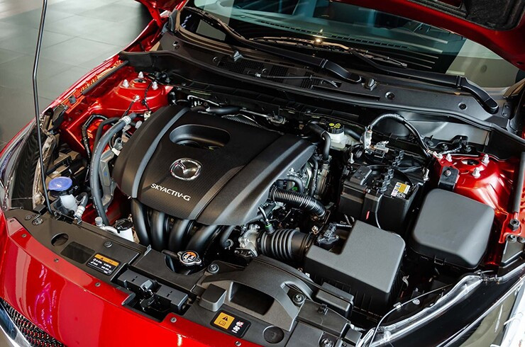 Khối động cơ Skyactiv-G 1.5L trên xe Mazda2