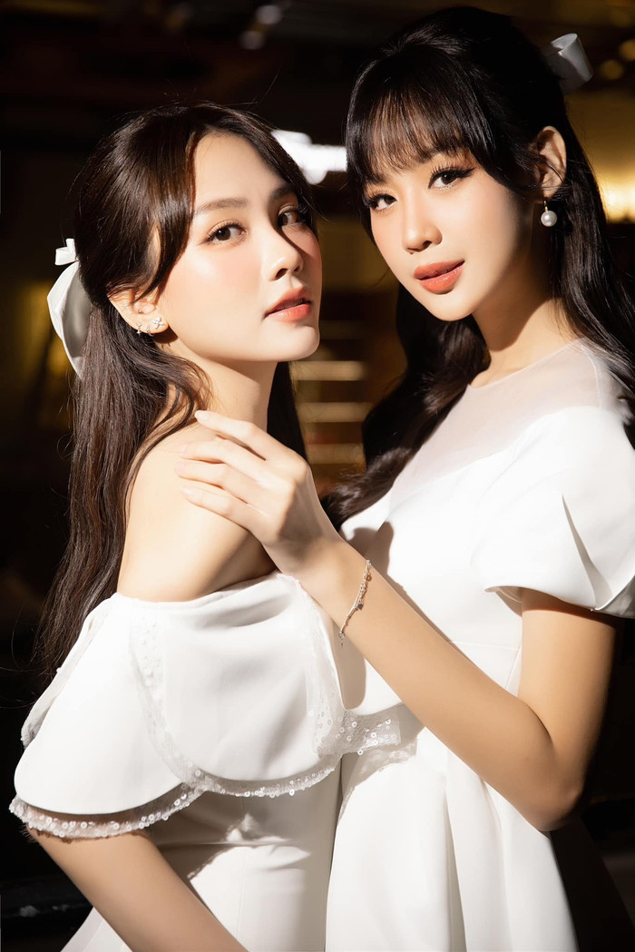 Mai Phương và Bảo Ngọc có mối quan hệ thân thiết sau khi tham gia Miss World Vietnam 2022.