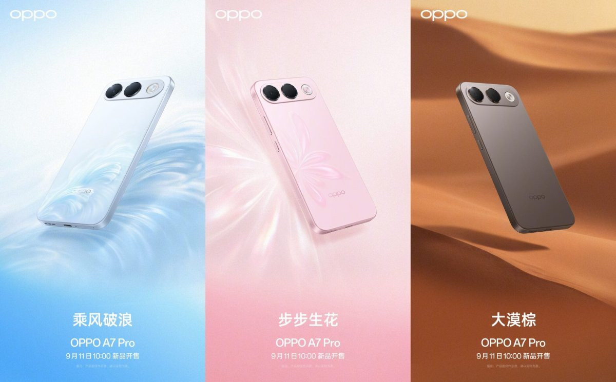3 tùy chọn màu cuốn hút của OPPO A7 Pro