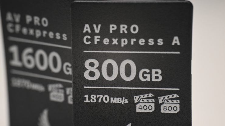 Các mức dung lượng thẻ nhớ Angelbird AV PRO CFexpress Type A v4