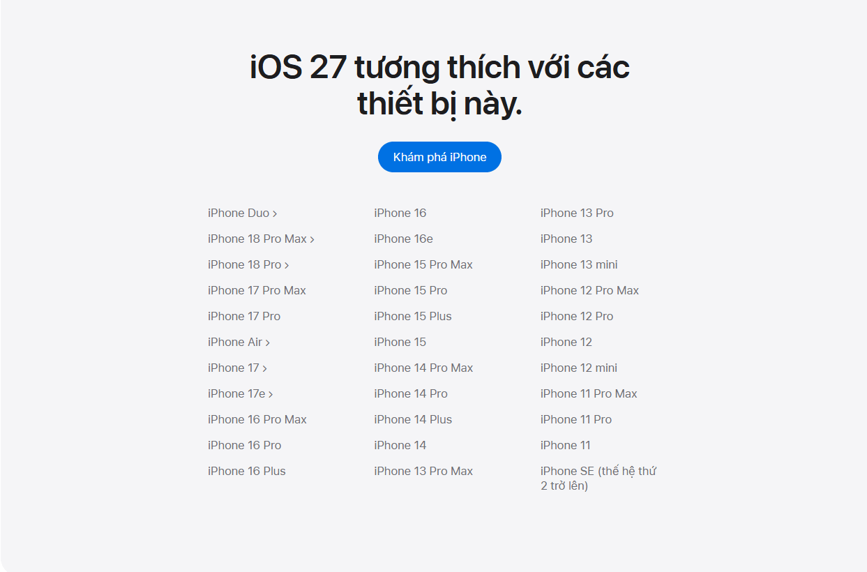 Giao diện tính năng Siri AI trên hệ điều hành iOS 27 của Apple