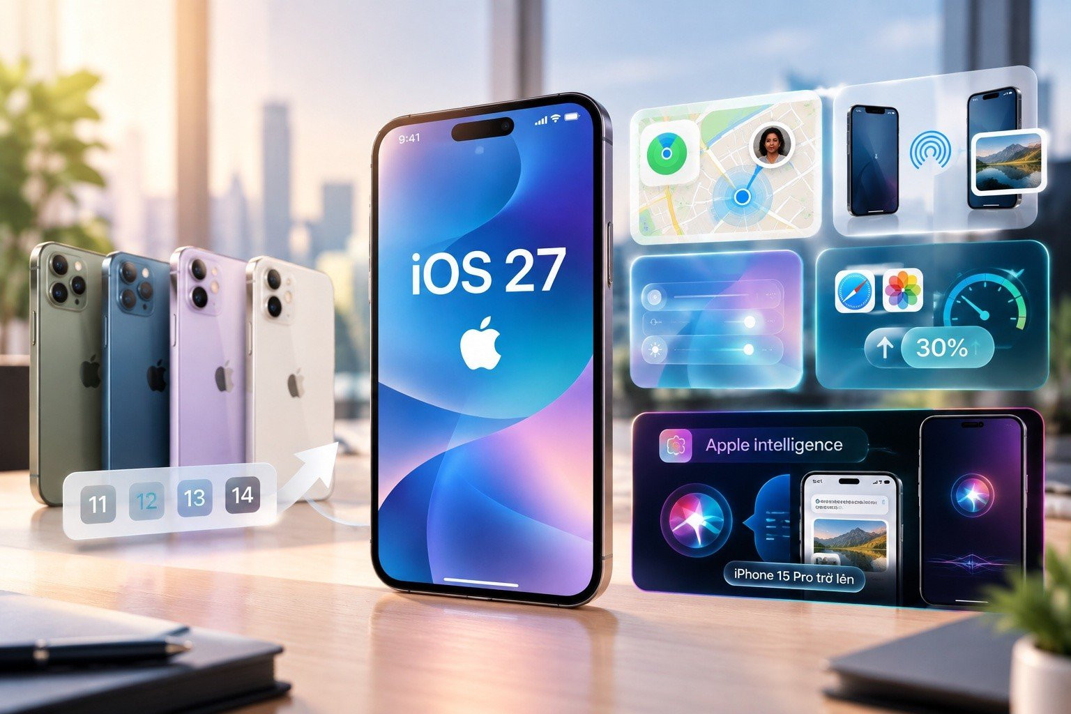 iPhone đời cũ cập nhật lên hệ điều hành iOS 27