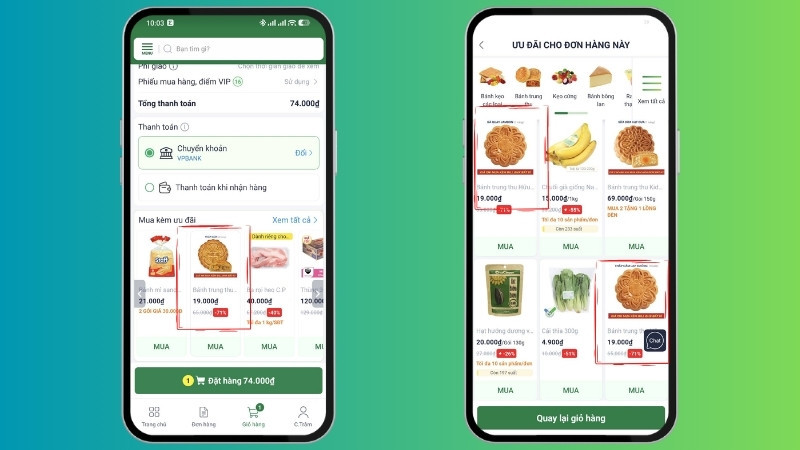 Hướng dẫn 3 bước thao tác chốt deal bánh Trung thu 19K