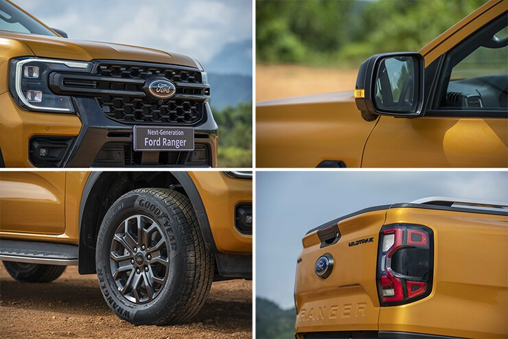 Hốc bánh xe cơ bắp cùng các đường gân dập nổi trên Ford Ranger