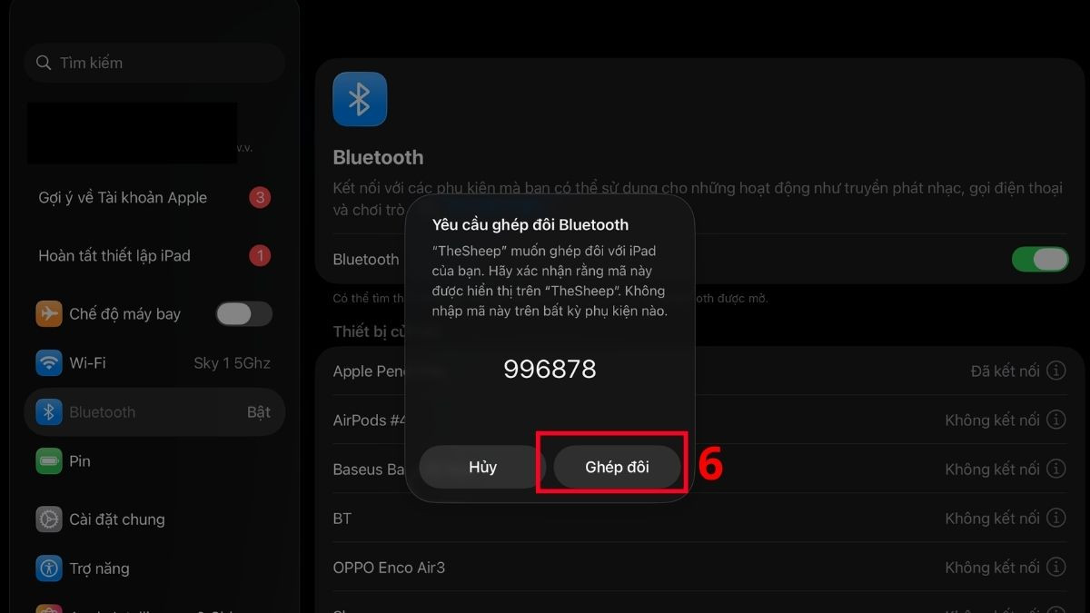 Thực hiện ghép đôi 2 thiết bị qua Bluetooth