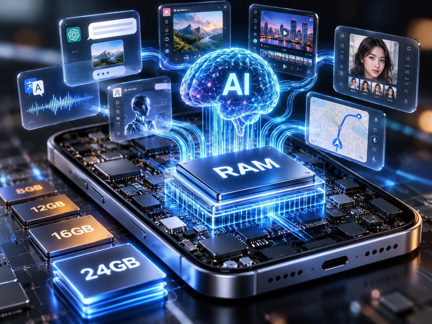 Cuộc đua nâng cấp RAM trên smartphone vì trí tuệ nhân tạo