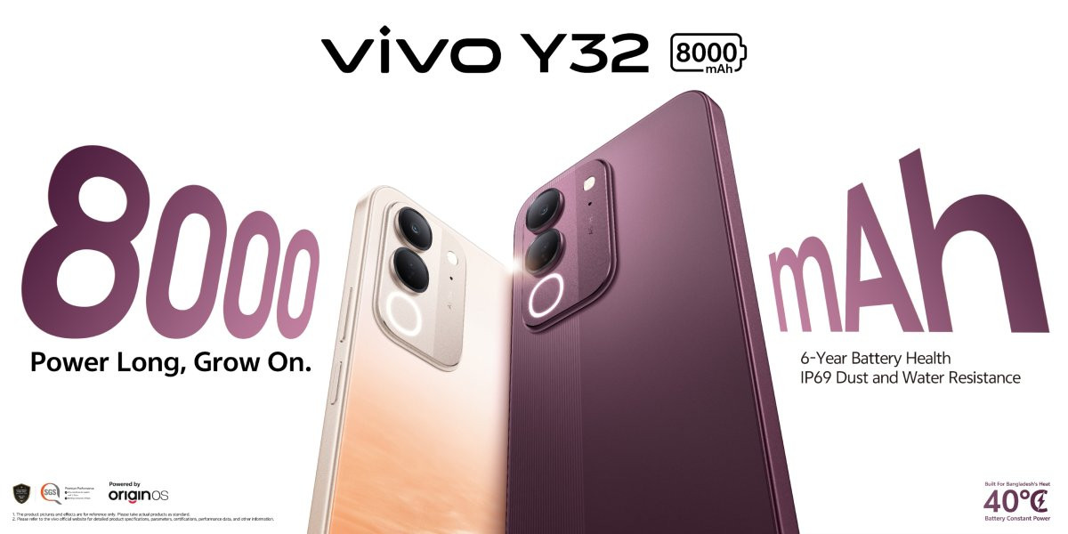 vivo Y32 có viên pin ấn tượng