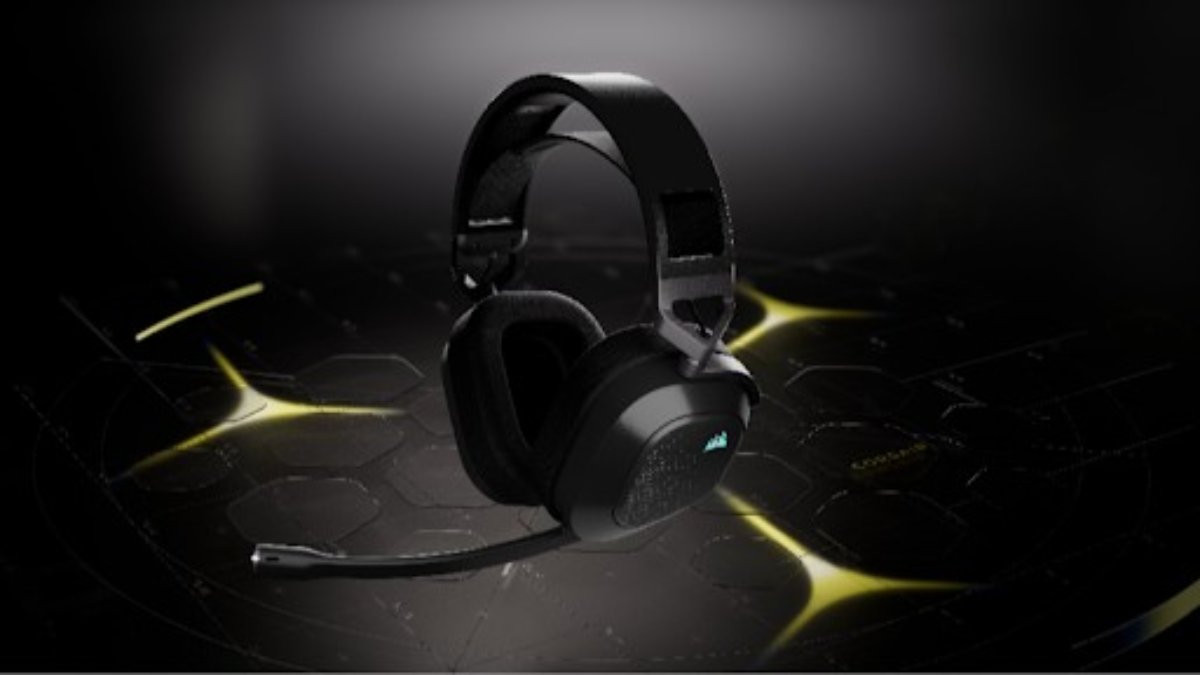 Microphone tích hợp công nghệ chống ồn trên tai nghe CORSAIR HS80 v2 MAX WIRELESS