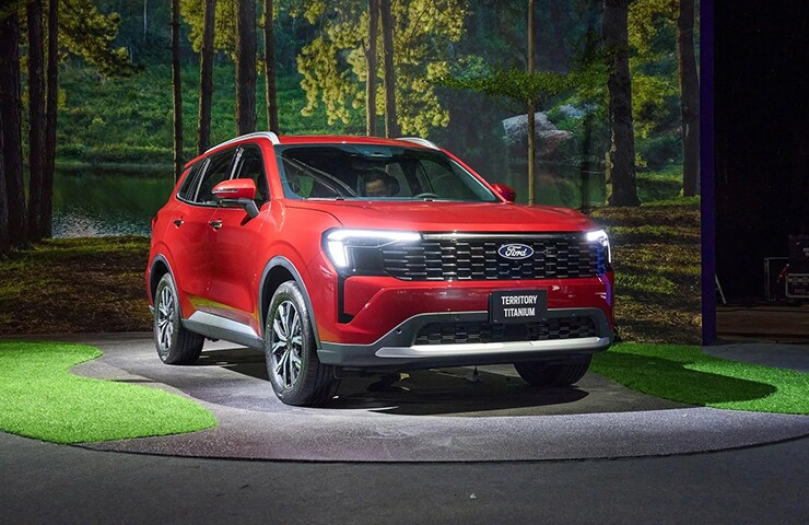 Ford Territory lăn bánh trên đường phố với diện mạo hiện đại