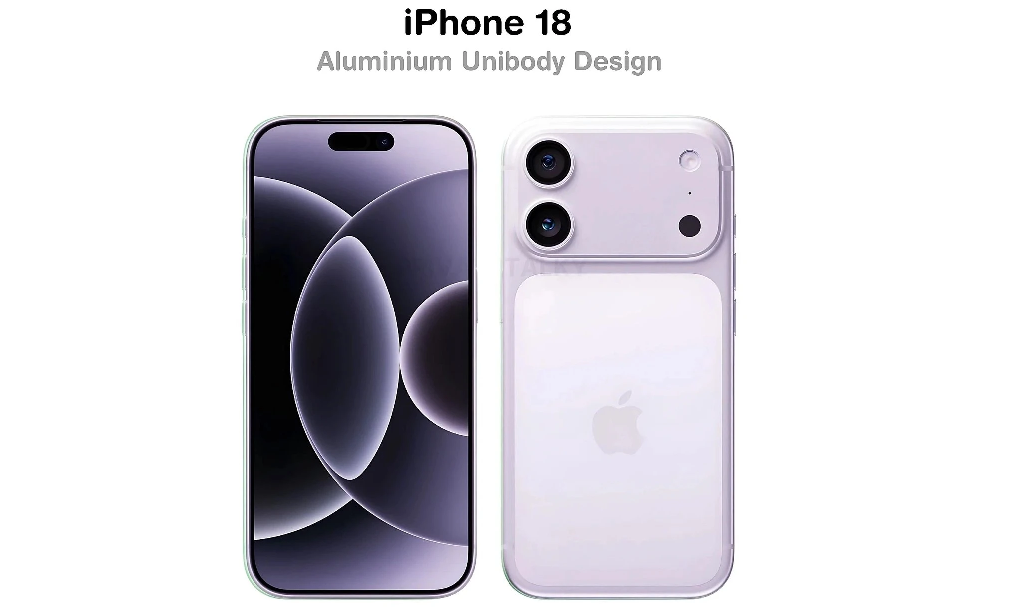 Ảnh dựng iPhone 18 tiêu chuẩn dựa trên các thông tin rò rỉ