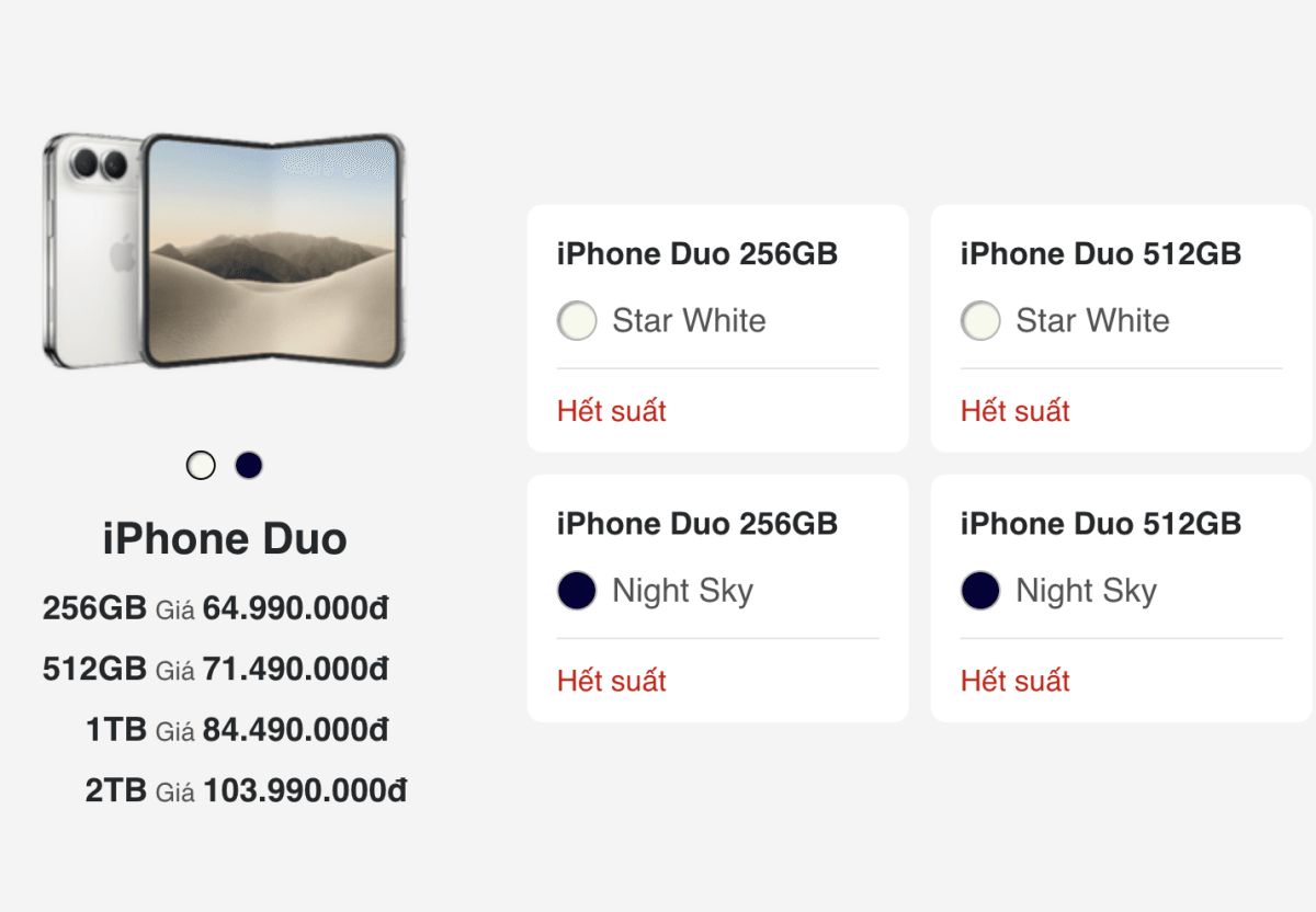 iPhone Duo hết suất đặt trước tại cửa hàng bán lẻ