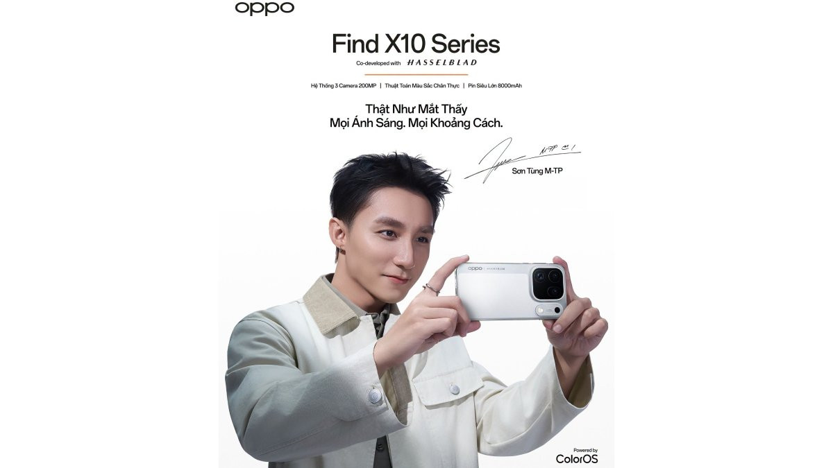 OPPO công bố Sơn Tùng M-TP là đại sứ thương hiệu dòng Find X tại Việt Nam