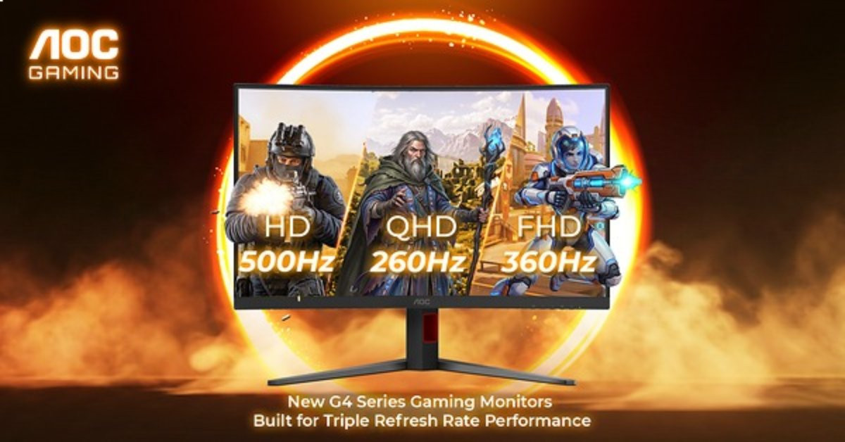Dải sản phẩm màn hình AOC gaming đa dạng