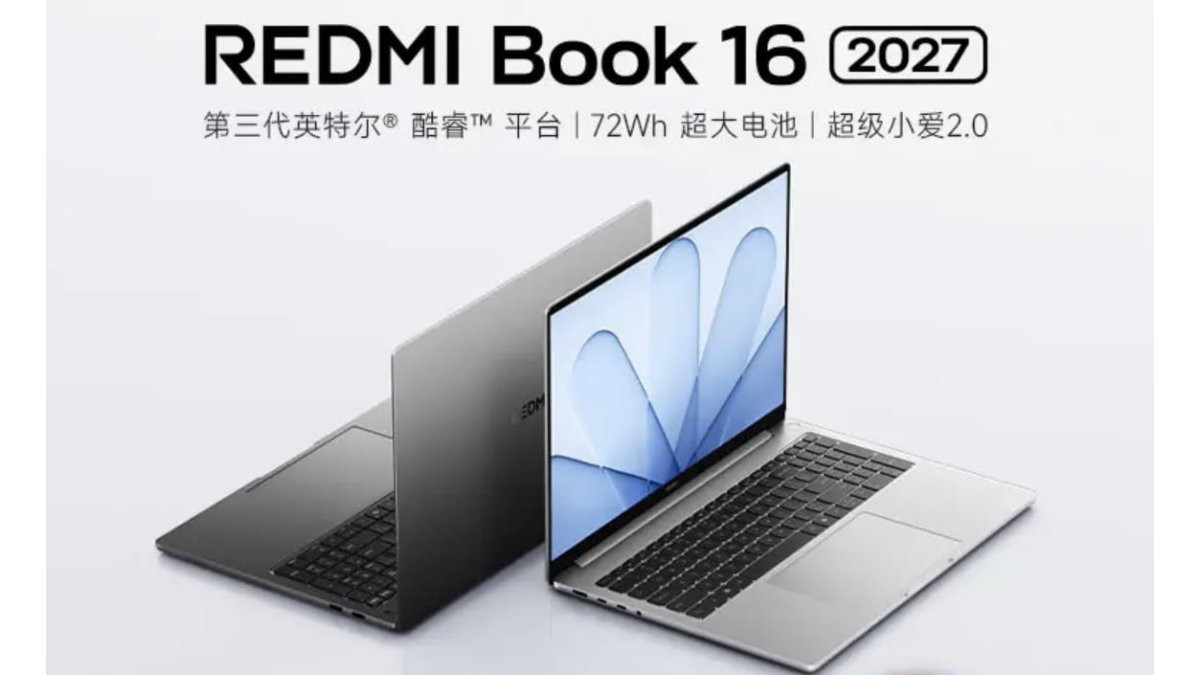 Redmi Book 2027 sẽ có bàn phím số