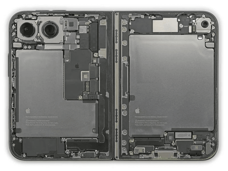 Các linh kiện bên dưới màn hình trong của iPhone Duo