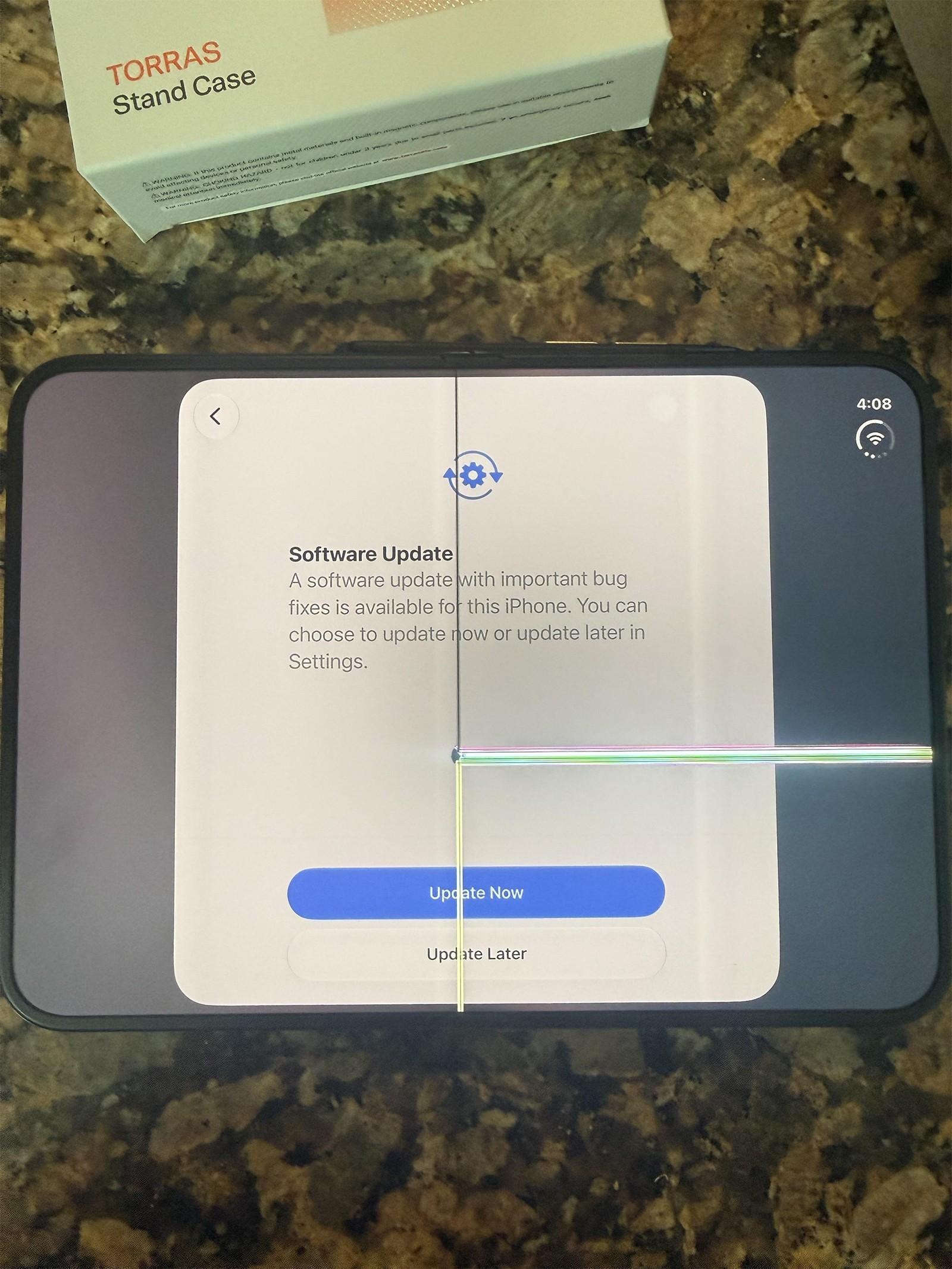 iPhone Duo hỏng màn hình khi cài đặt ban đầu