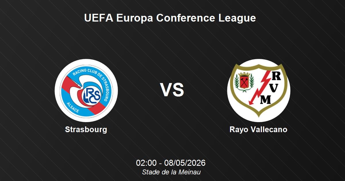 Strasbourg đối mặt Rayo Vallecano trong trận bán kết lượt về Conference League — image 2