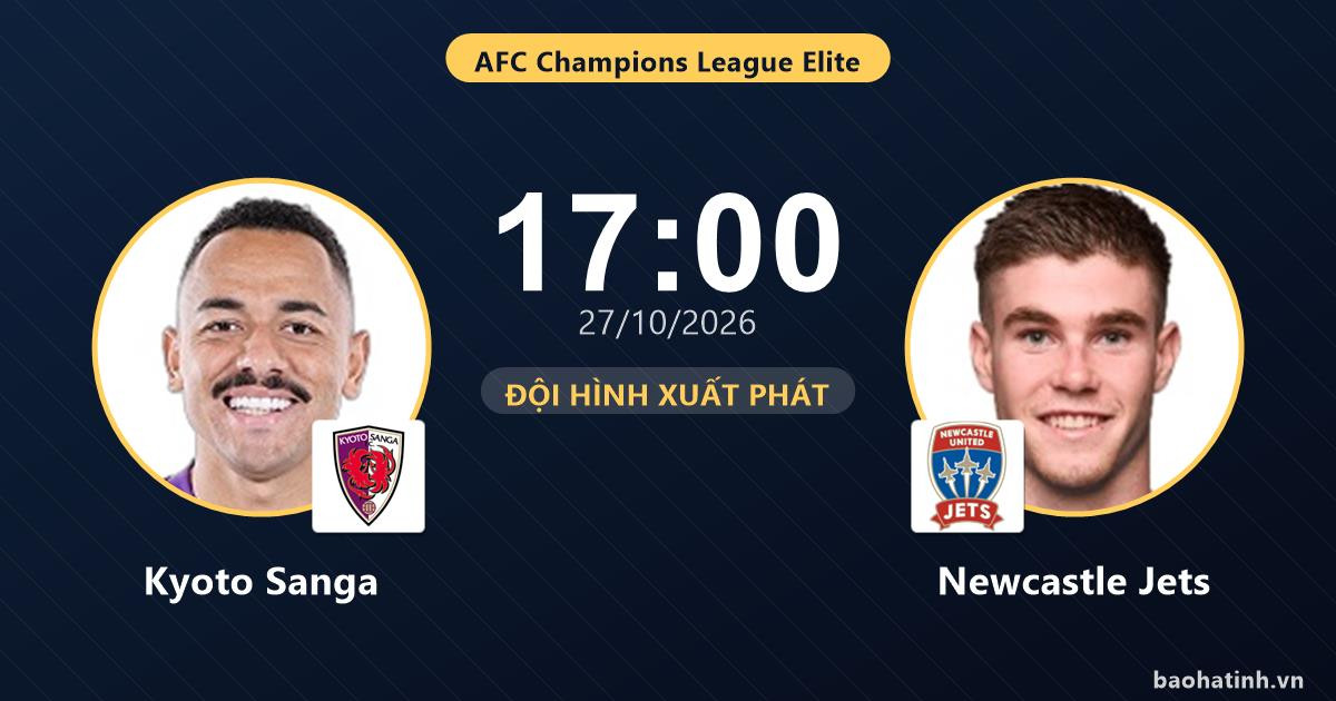 Trực tiếp Kyoto Sanga vs Newcastle Jets: Trận đấu đang diễn ra