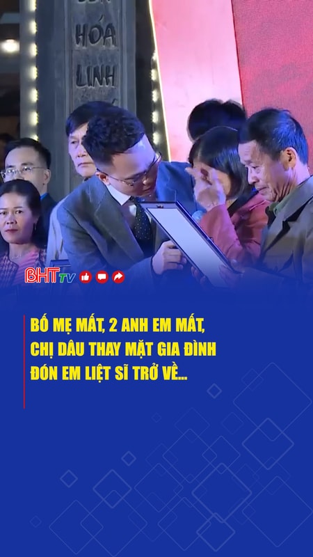 Bố mẹ mất, 2 anh em mất, chị dâu thay mặt gia đình đón em liệt sĩ trở về...