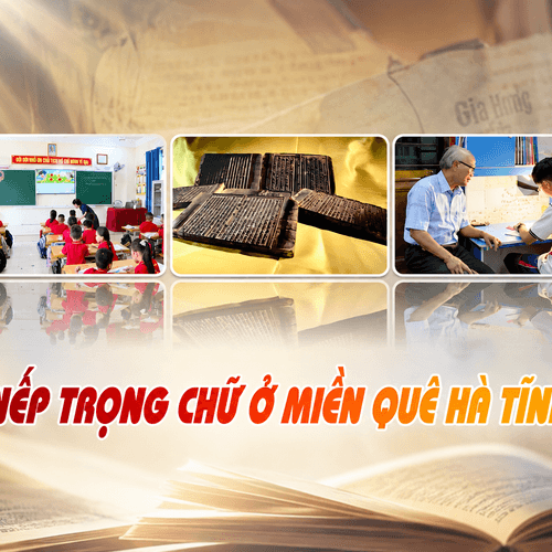 Nếp trọng chữ ở miền quê Hà Tĩnh