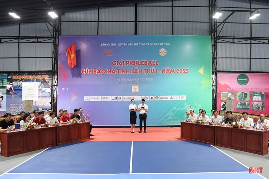 Gần 350 VĐV tranh tài Giải Pickleball Cúp Báo Hà Tĩnh lần thứ I