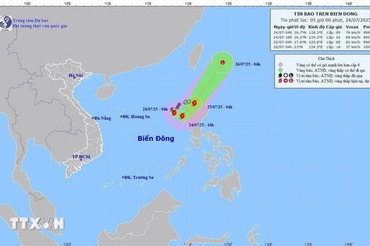 Bão số 4 giật cấp 11, Bắc Bộ, Thanh Hóa và Nghệ An tiếp tục có mưa lớn