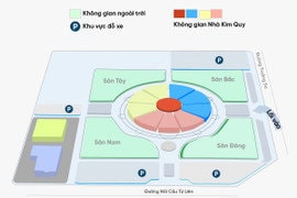 Sơ đồ tham quan Triển lãm thành tựu đất nước 80 năm