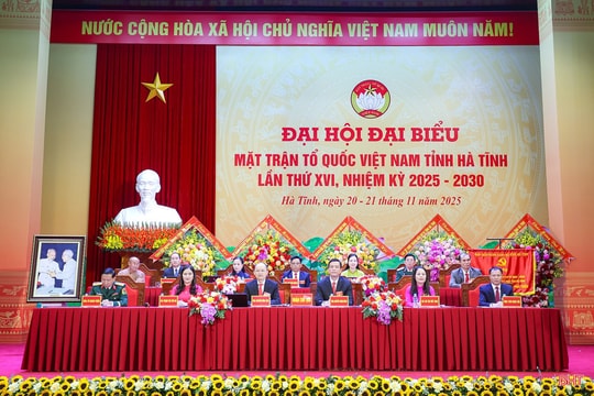 Khai mạc trọng thể Đại hội MTTQ tỉnh Hà Tĩnh khóa XVI