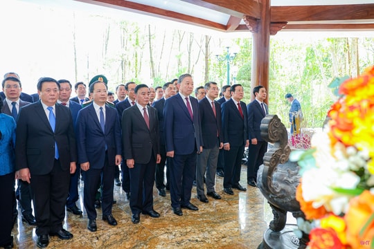 Tổng Bí thư Tô Lâm tri ân các tiền bối tiêu biểu của Đảng và các anh hùng liệt sỹ tại Hà Tĩnh