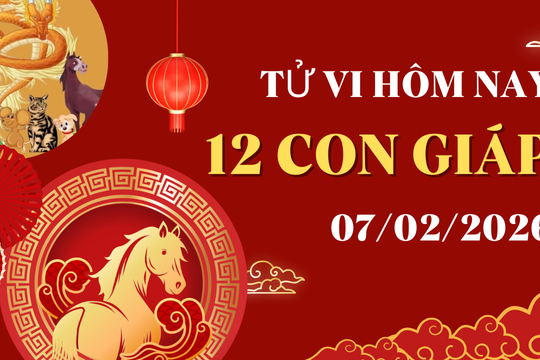 Tử vi 12 con giáp thứ Bảy ngày 7/2/2026: Tuất gặp quý nhân, Tý cẩn thận