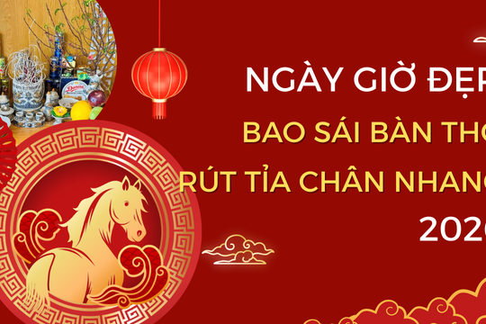 Ngày giờ bao sái bàn thờ, rút tỉa chân nhang để cả năm 2026 may mắn