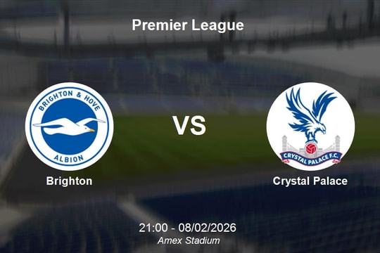 Nhận định Brighton vs Crystal Palace - Premier League: Quyết đấu vì danh dự tại Amex