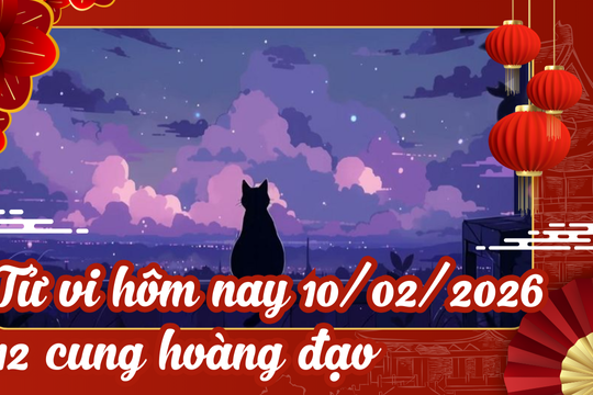 Xem tử vi hàng ngày, tử vi 12 cung hoàng đạo ngày 10/2/2026: Kim Ngưu đắc lộc, Sư Tử hạ cái tôi