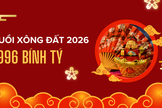Top 10 tuổi xông đất năm 2026 cho gia chủ 1996 Bính Tý