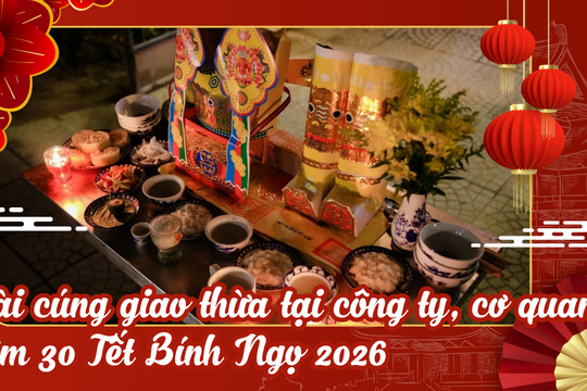 Bài cúng giao thừa tại công ty, cơ quan đêm 30 Tết Bính Ngọ 2026
