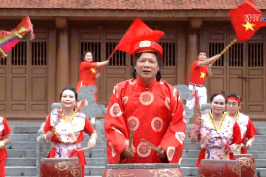 Âm vang trống hội khai mở tân xuân