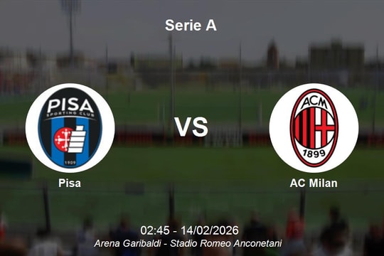 Nhận định Pisa vs AC Milan - Serie A