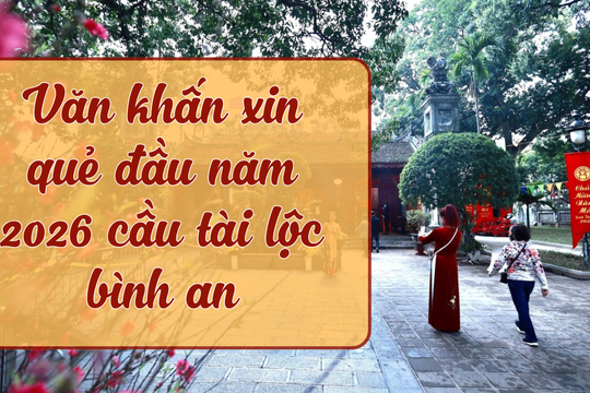 Văn khấn xin quẻ đầu năm 2026 cầu tài lộc bình an