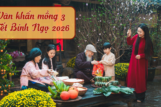 Văn khấn mùng 3 Tết Bính Ngọ 2026: Bài văn khấn hóa vàng, cúng gia tiên, Thần Tài, ông vải