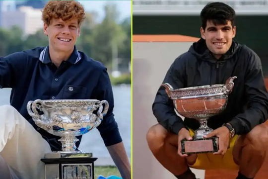 Alcaraz và Sinner: Cuộc đại chiến tìm ra "ông vua" đích thực của tennis đương đại