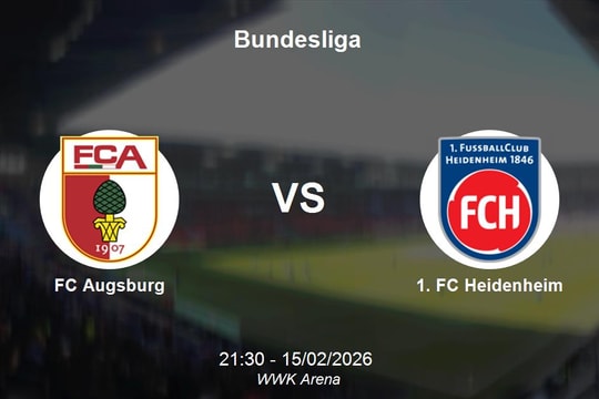 Nhận định FC Augsburg vs 1. FC Heidenheim - Bundesliga