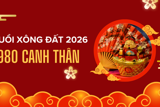 Tuổi xông nhà năm 2026 cho gia chủ 1980 Canh Thân