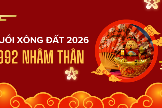 Tuổi xông nhà năm 2026 cho gia chủ 1992 Nhâm Thân