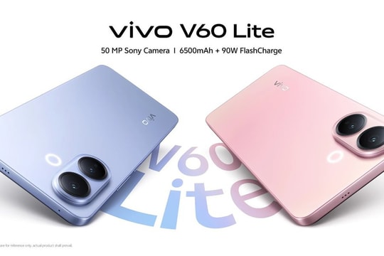 vivo V60 Lite ra mắt: Smartphone đầu tiên chạy Snapdragon 6s 4G Gen 2, pin khủng 6500 mAh