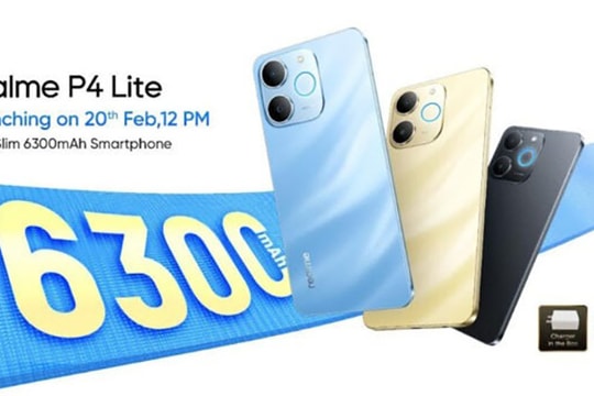 realme P4 Lite ra mắt ngày 20/2: Pin 6,300mAh và độ bền chuẩn quân đội MIL-STD-810H